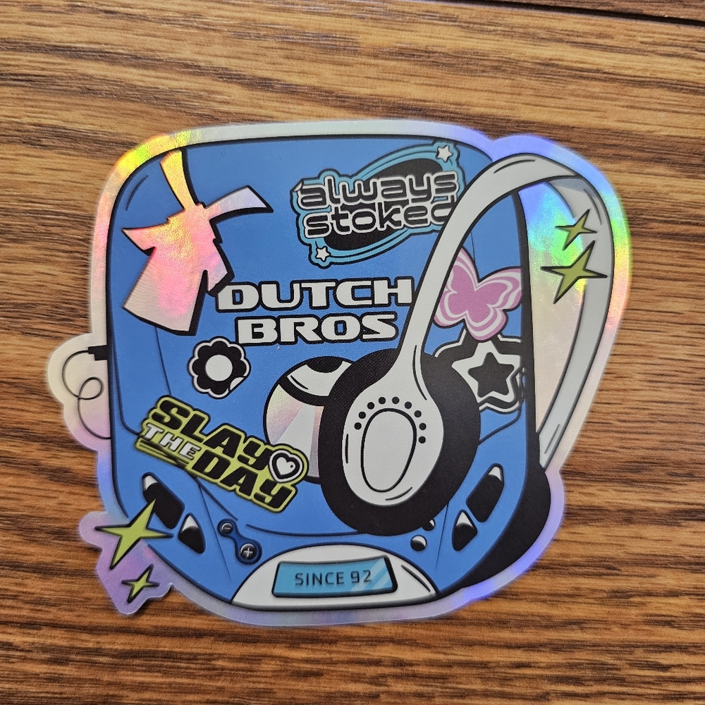 Dutch Bros Holographic Sticker